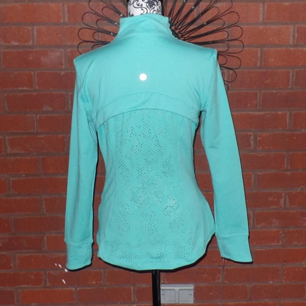 Seafoam Green Athletic Workout Zip Jacket NWOT - Picture 5 of 7